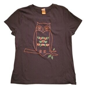 Target Brown Owl Fall Trick Or Treat Halloween Short Sleeve Shirt Size Junior M